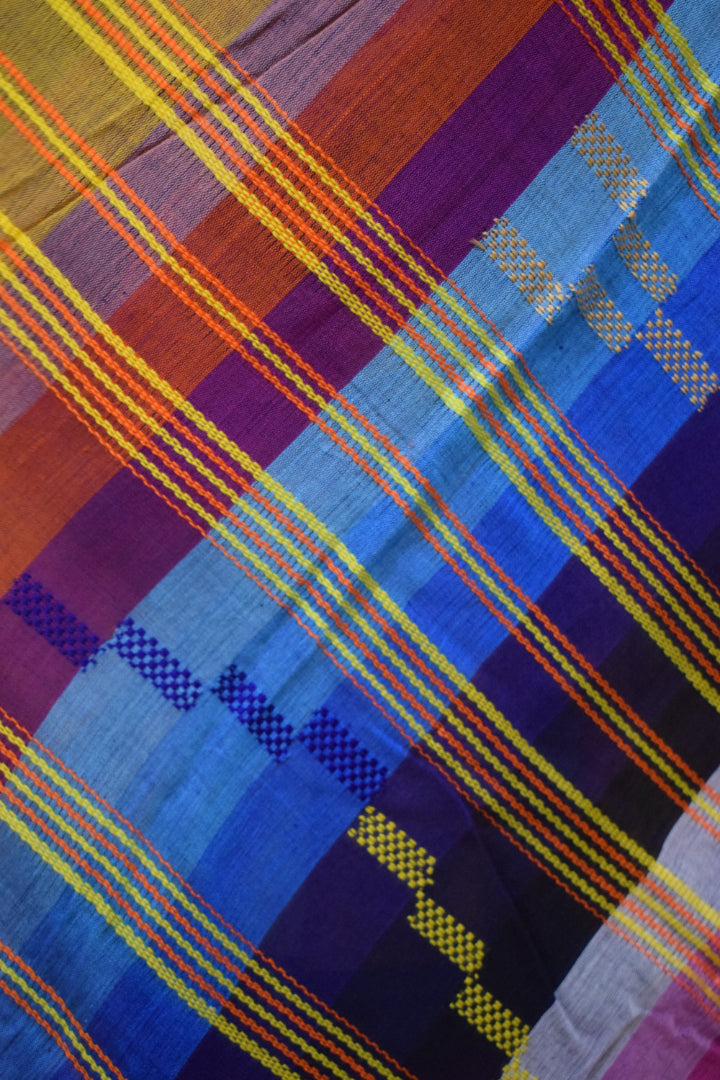 Navrang- Multicoloured Cotton Bhujodi Saree